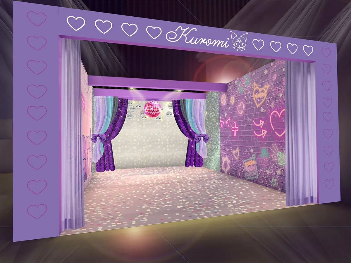 クロミテーマの紫色のフォトスタジオ