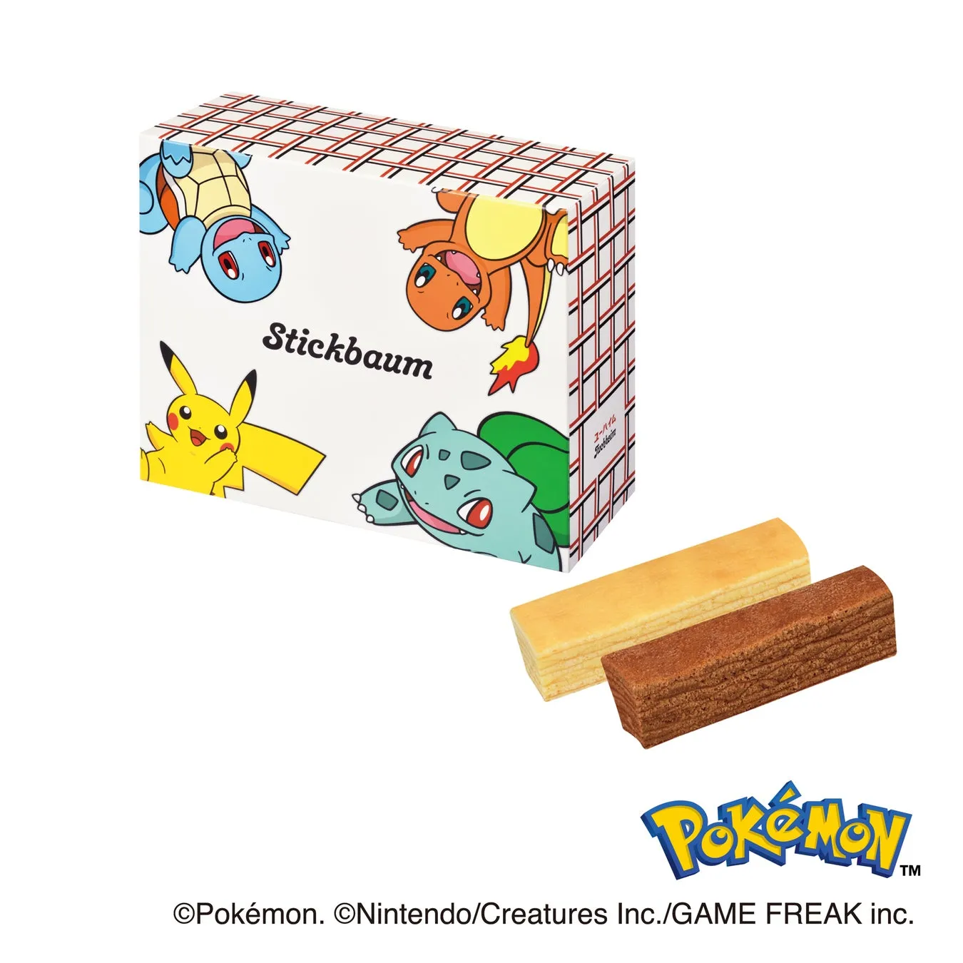 スティックバウム(6個入) ピカチュウほか4種類デザイン包装