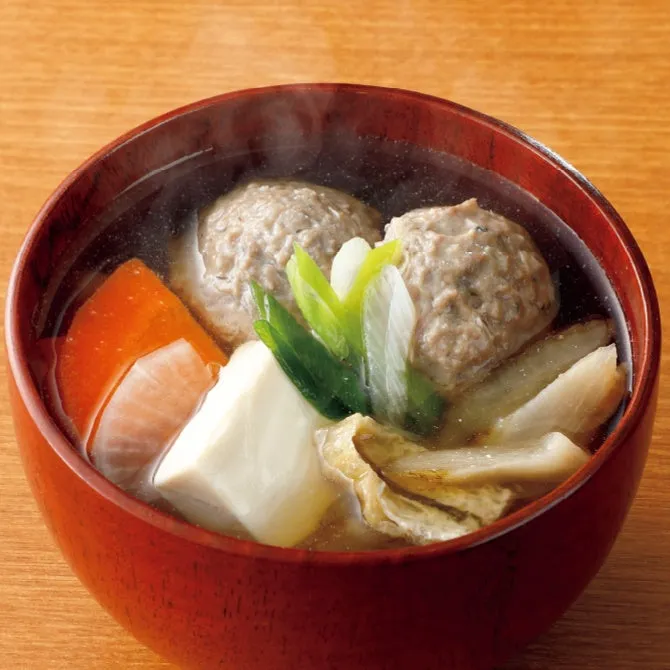 七品目具材 いわしのつみれ汁の写真