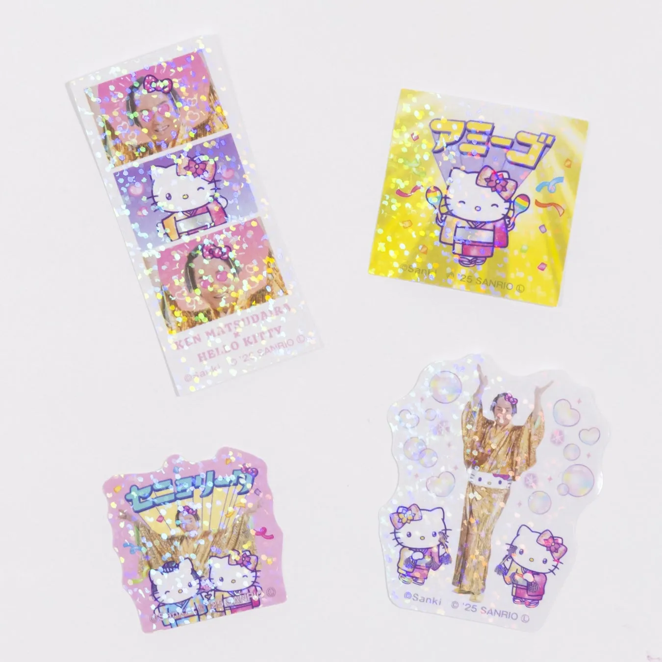 松平健さんとハローキティのオリジナルデザインステッカーセット