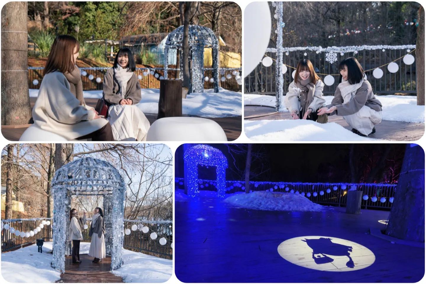 ムーミンバレーパークの雪遊びとスノーテラス