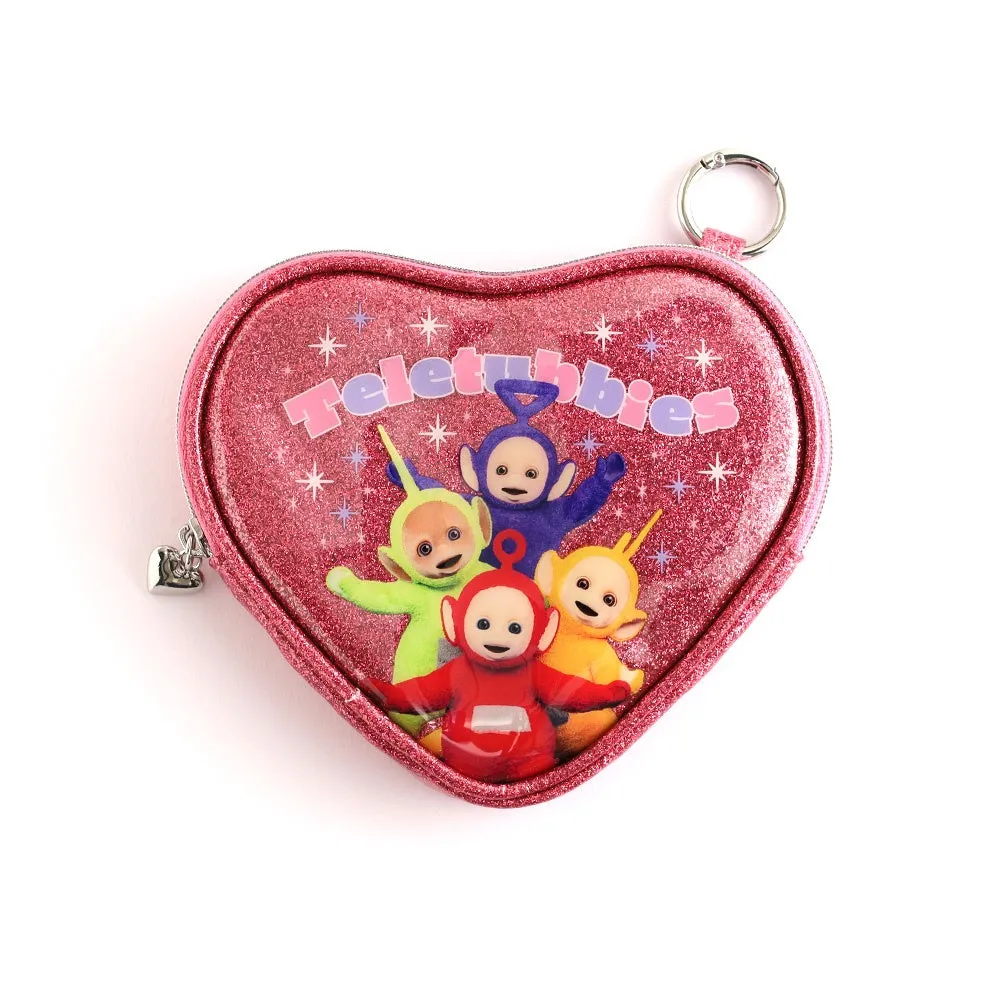 ハート型ミニポーチのピンク色