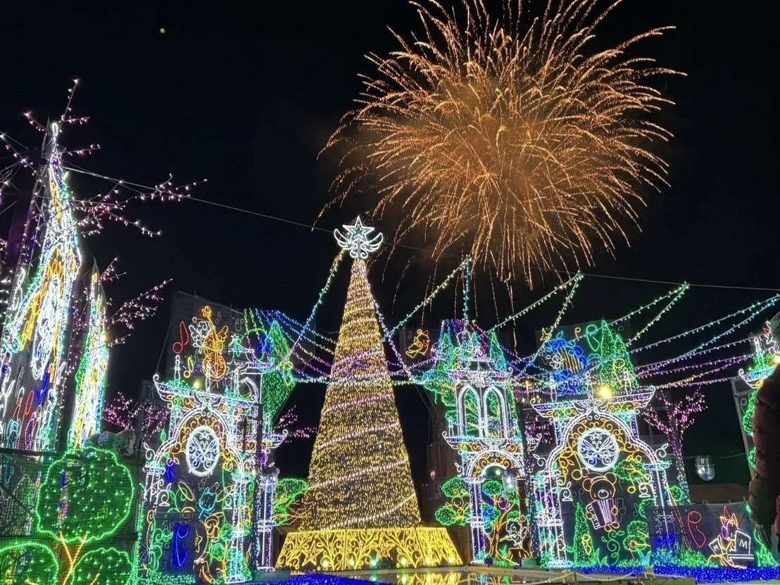 さがみ湖イルミリオンのイルミネーションと花火