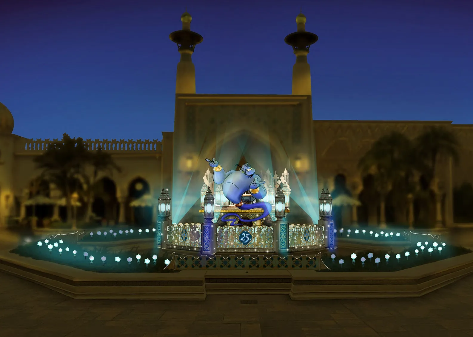 東京ディズニーシー25周年ジーニー像