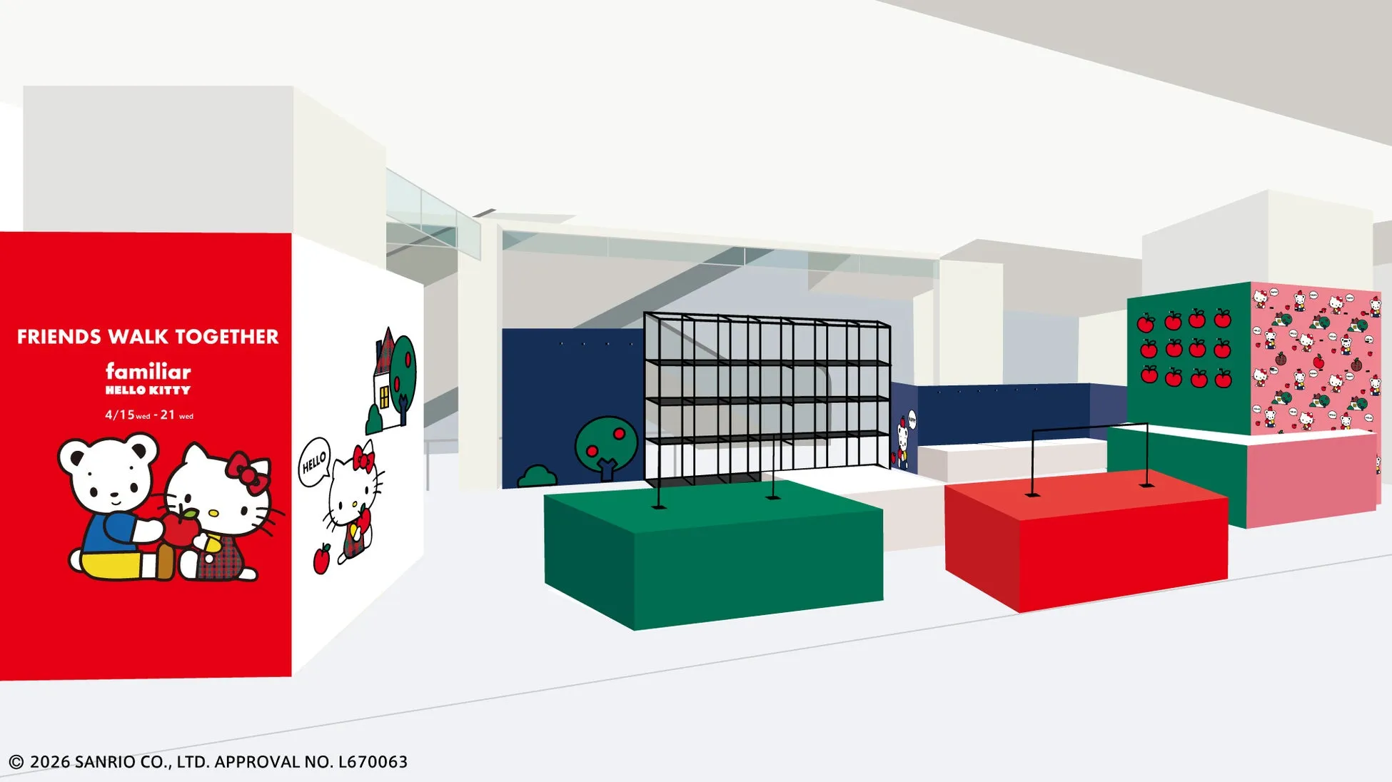 渋谷スクランブルスクエアでのPOP-UPショップ内装