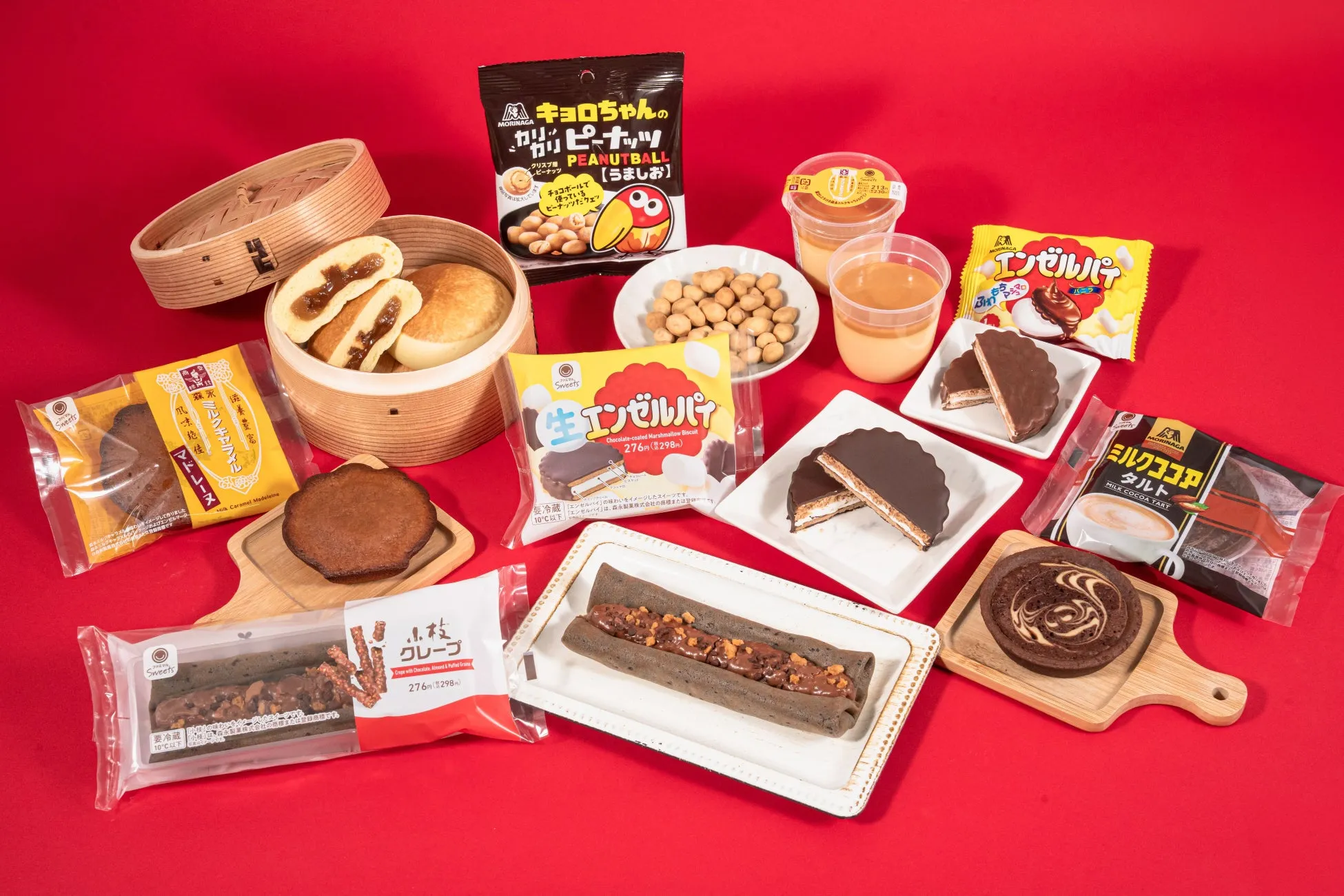 森永製菓コラボ商品の集合写真