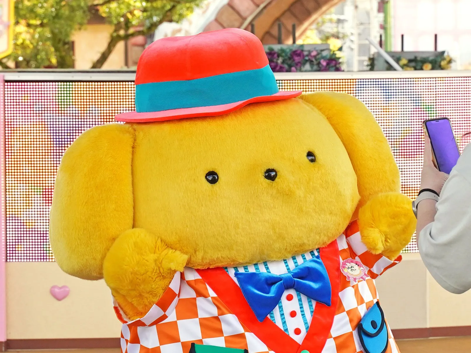 ポムポムプリンがカラフルな衣装で登場