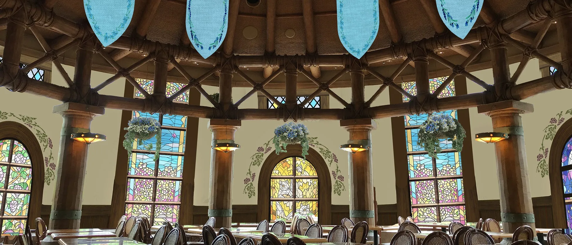 葬送のフリーレンのテーマレストラン内部