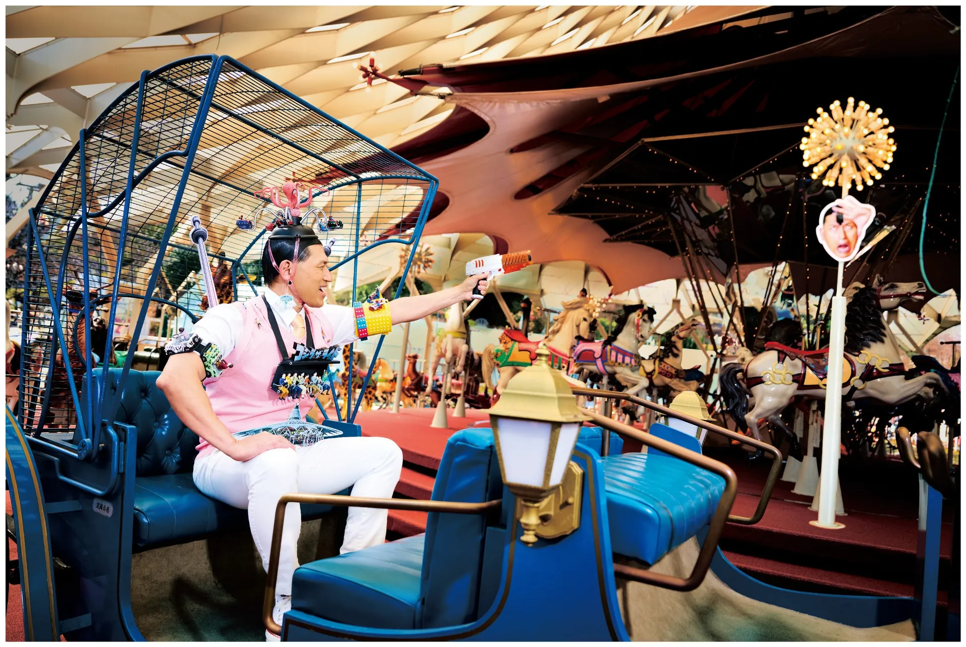 西武園ゆうえんちのシューティングアトラクション風景