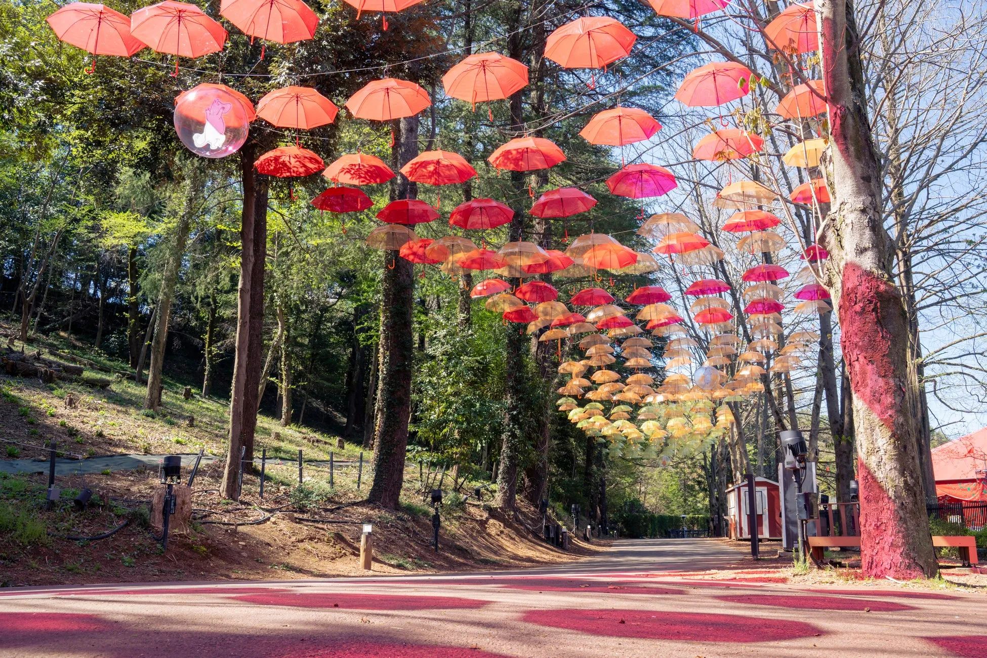 ムーミン谷のカラフルなアンブレラスカイ