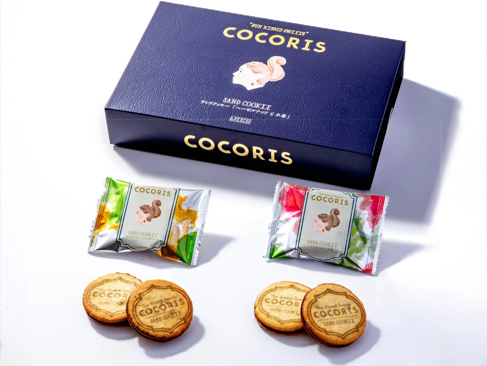 サンドクッキー ヘーゼルナッツと木苺 6個入