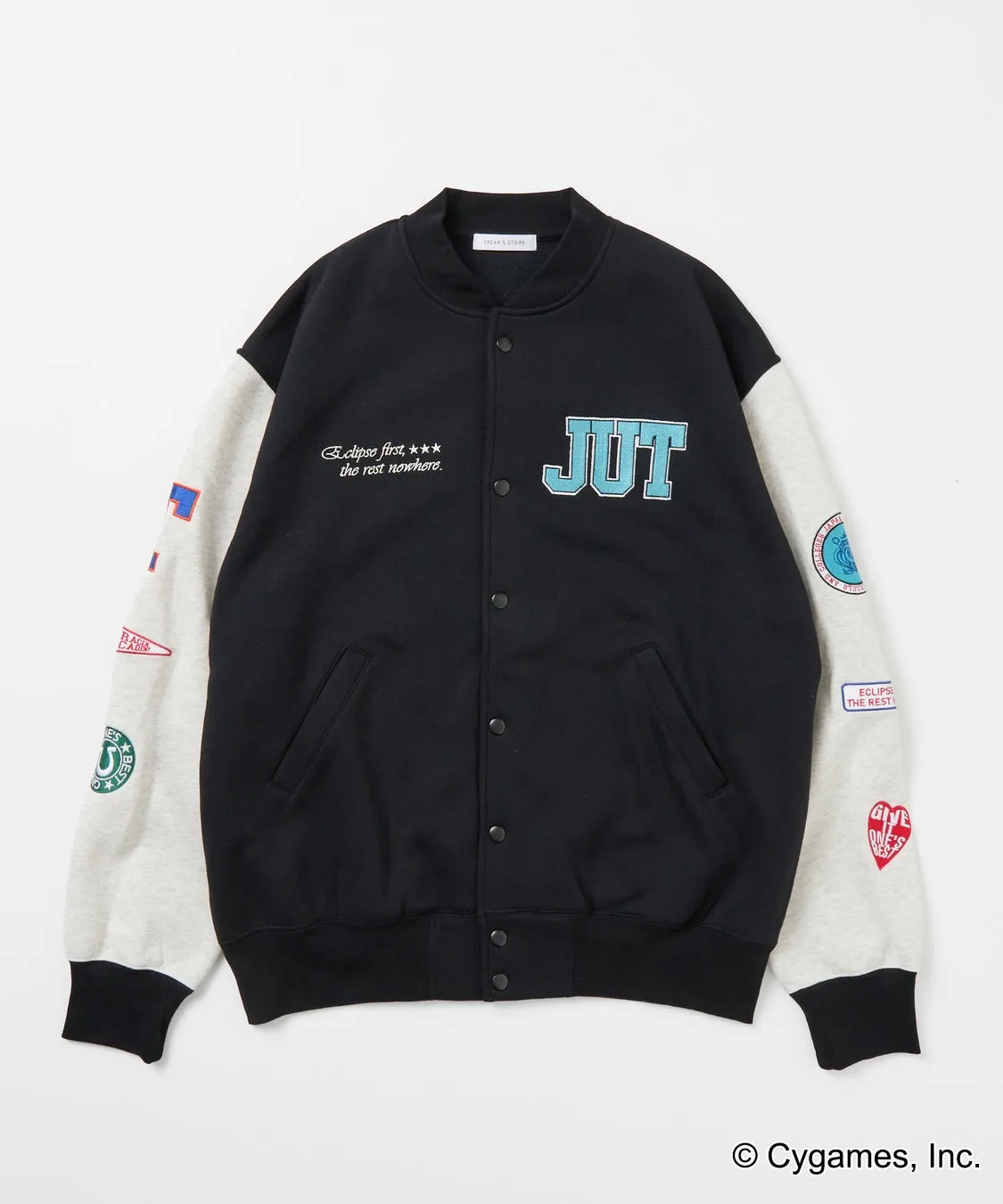 ウマ娘 × FREAK'S STORE トレセン学園モチーフ ワッペンカットソースタジャン（2色展開）