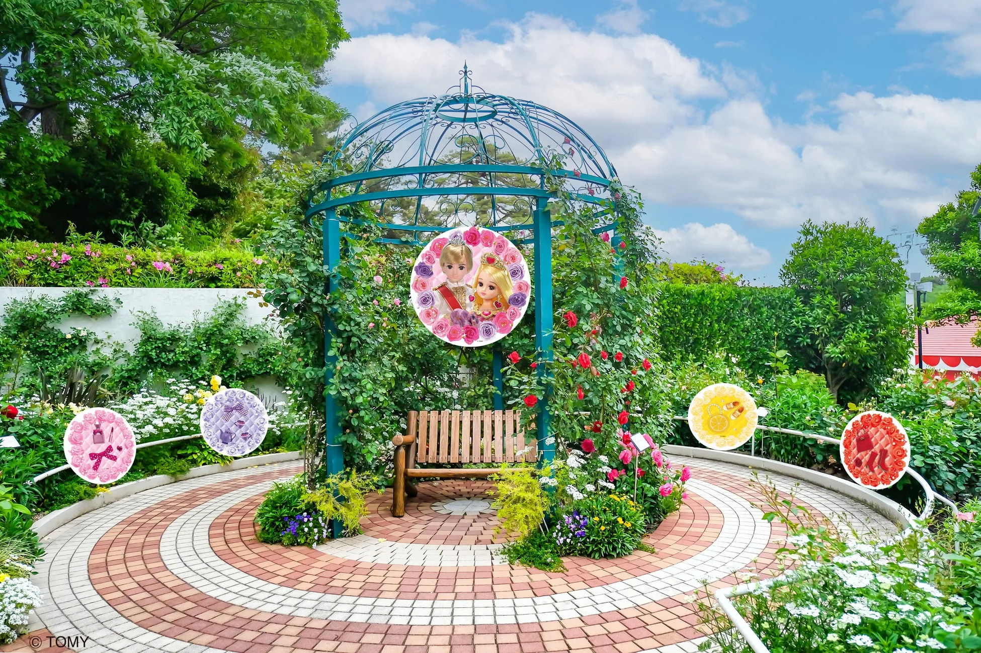 西武園ゆうえんちのバラフェスタのフォトスポット