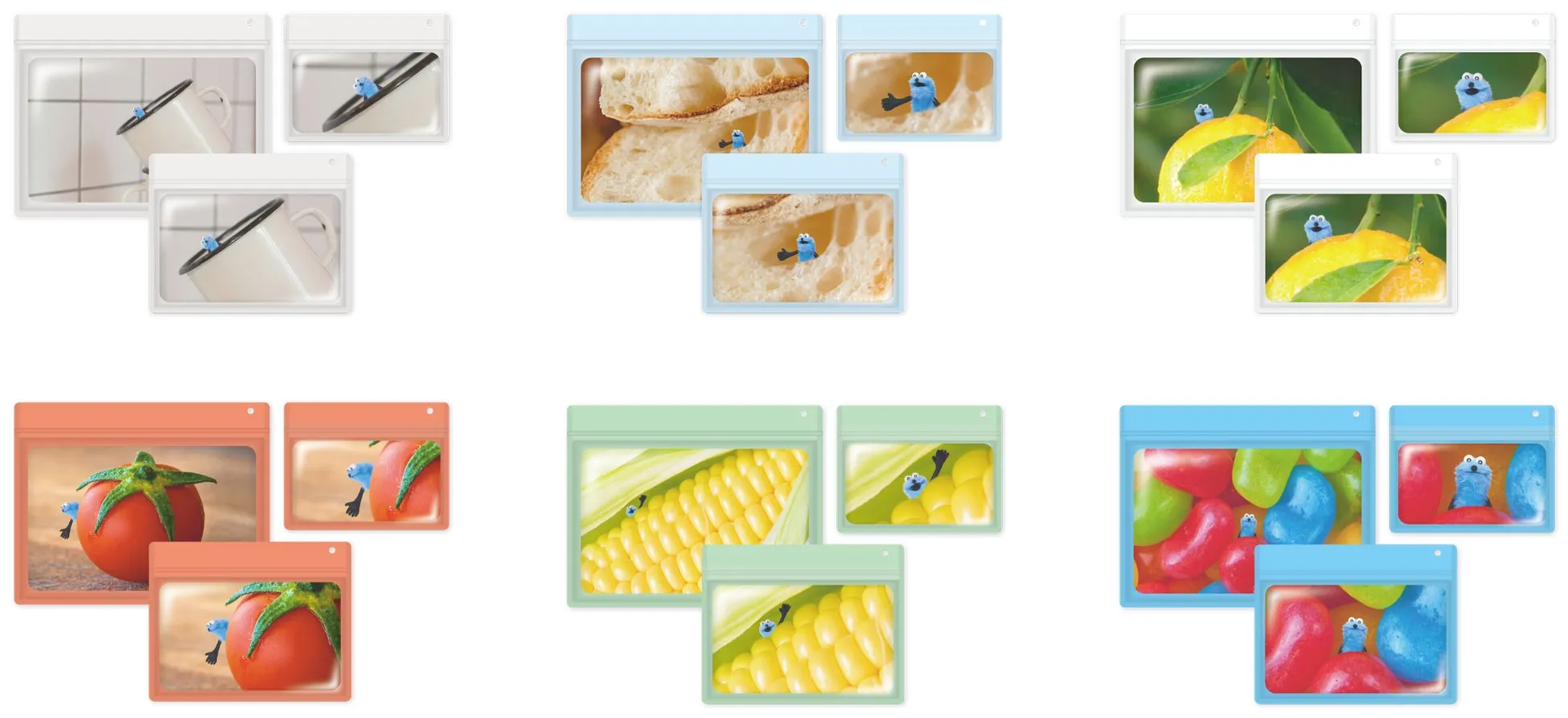 パペットスンスン ジッパーバッグ