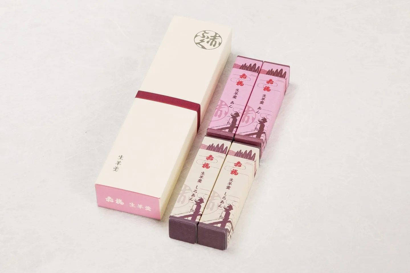 赤福 生羊羹 4本入〈あん2本／しろあん2本〉