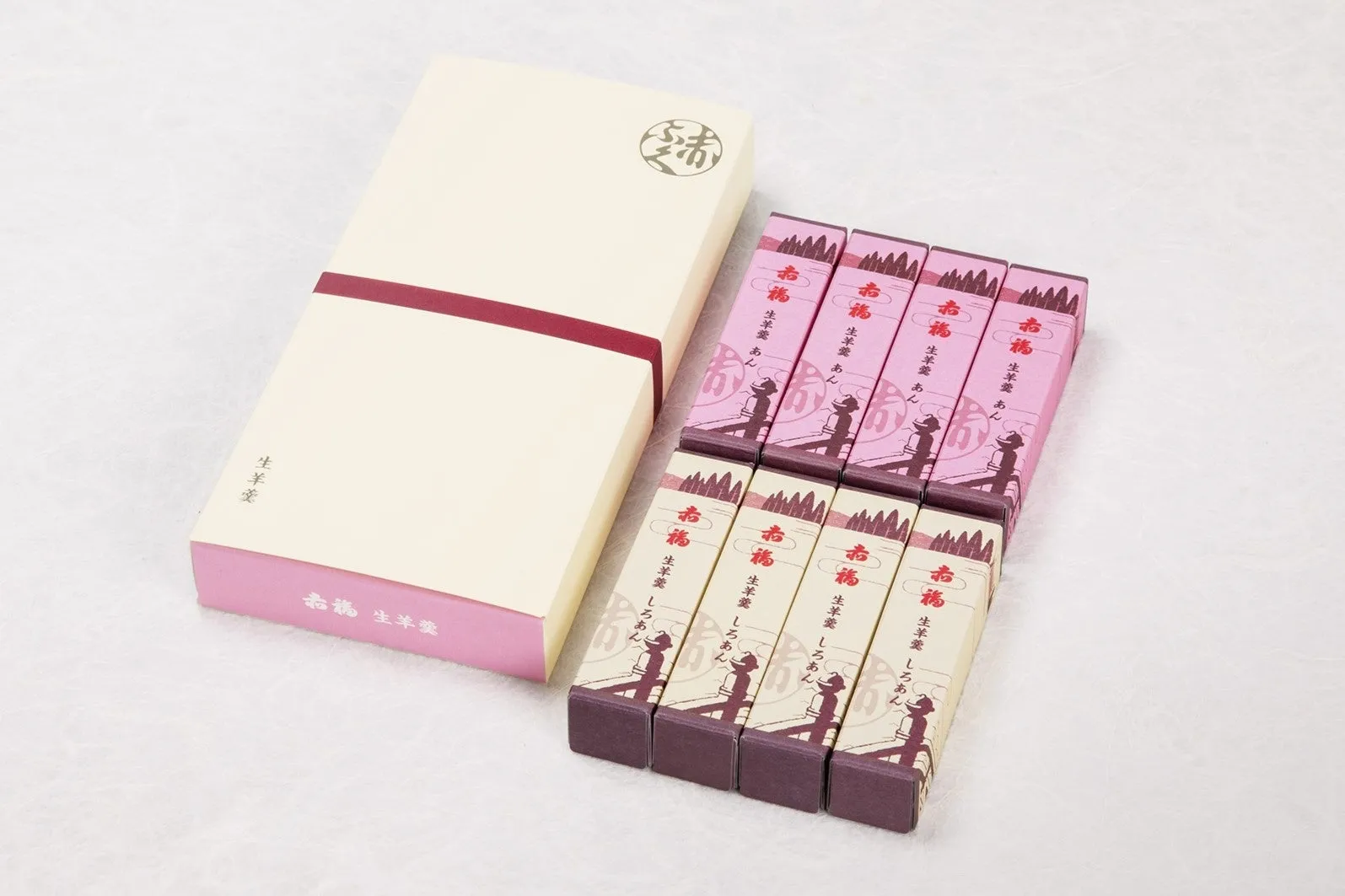 赤福 生羊羹 8本入〈あん4本／しろあん4本〉