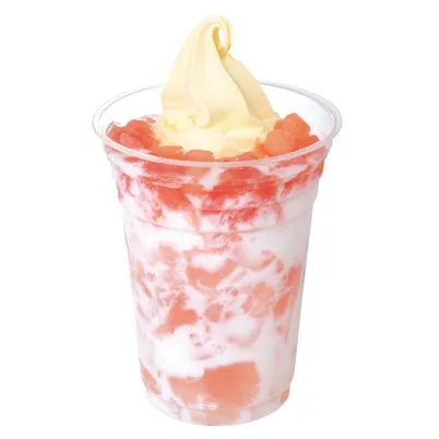 ピーチ＆ピーチ クラウンバニララテフロートの画像