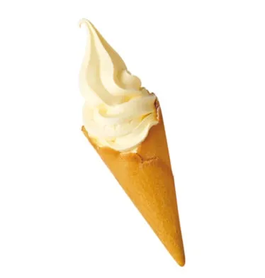 クラウンバニラソフトクリームサブレコーン付きの画像