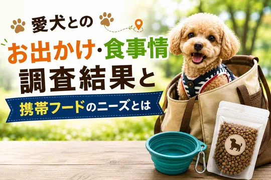 愛犬とのお出かけ・食事情調査結果と携帯フードのニーズとは