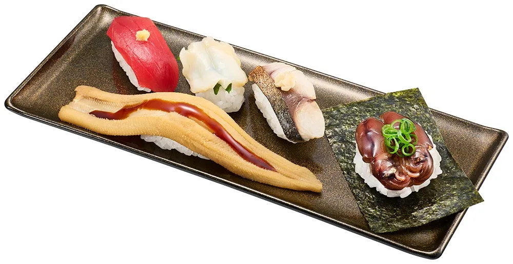 スシローの寿司盛り合わせ