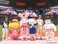 ハローキティが始球式！限定ユニフォームも配布された「ピンクフルデー2...