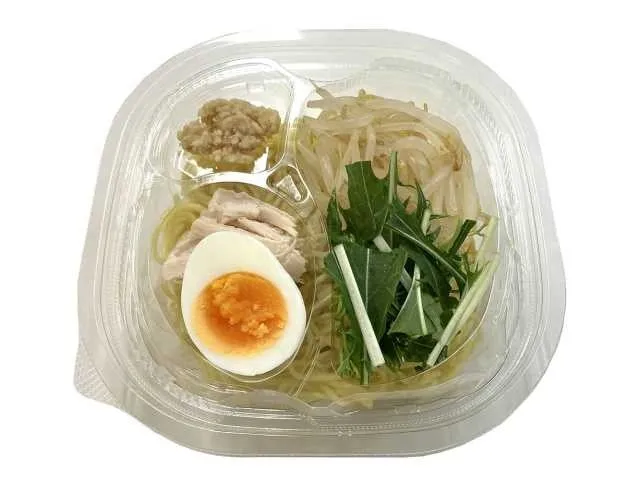 冷たい塩ラーメン、北海道産山わさび使用