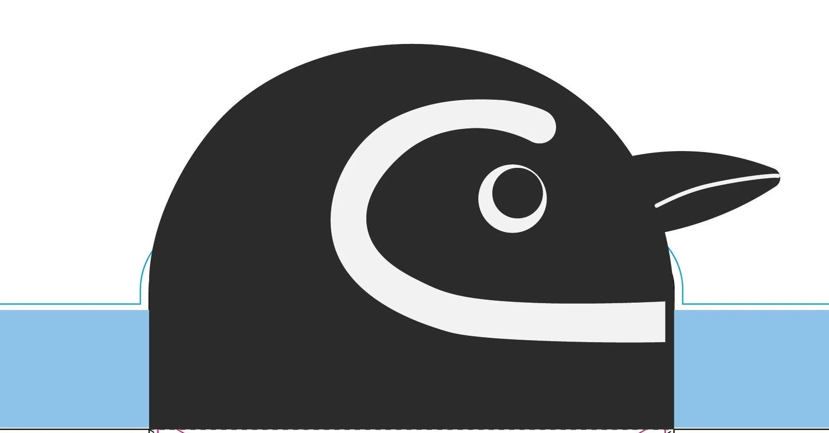 可愛いペンギンのイラスト