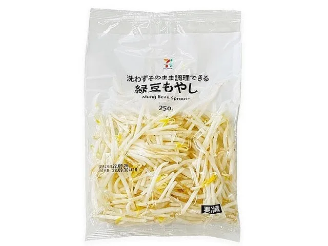 セブンプレミアム 緑豆もやしのパッケージ
