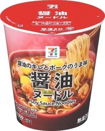 セブンプレミアムの醤油ヌードルカップ麺