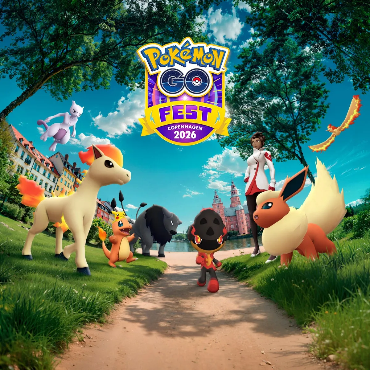 Pokémon GO Fest 2026のゲーム内レイドバトルイメージ