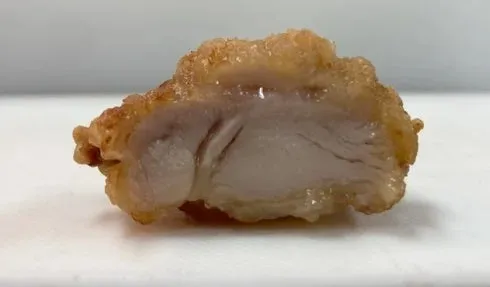 若鶏のからあげ(もも)の断面画像