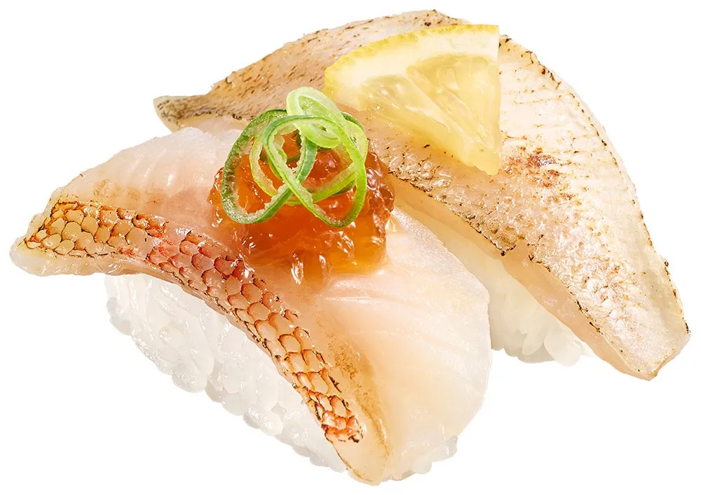 いくら包み寿司のクローズアップ
