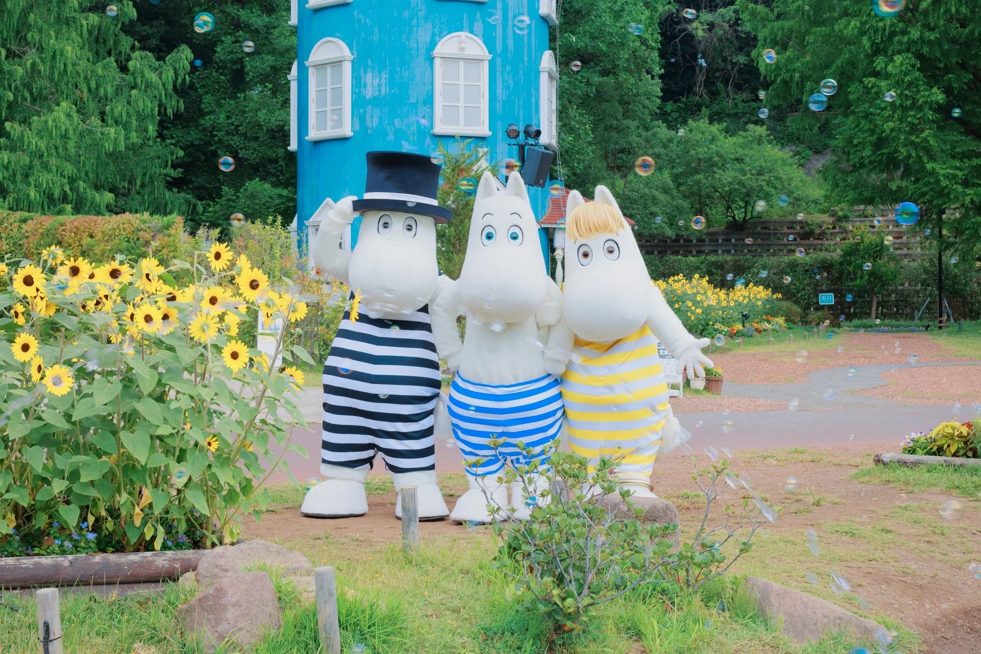 ムーミンバレーパークでの水遊びイベントのイメージ