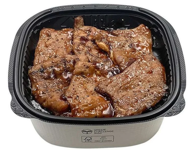炭火焼き豚丼の上からのショット