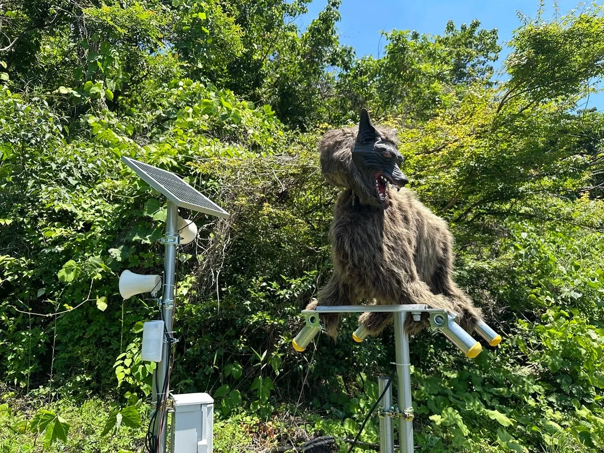 モンスターウルフ野生動物撃退装置