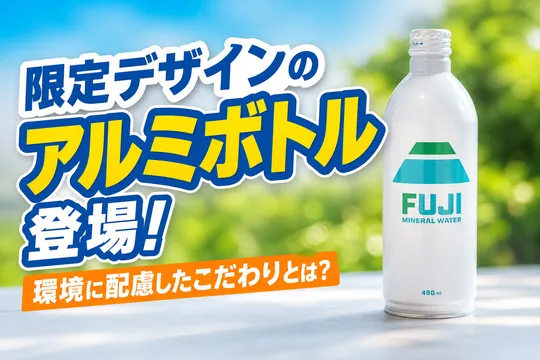 ファミリーマート限定「FAMIMA フジミネラルウォーター」アルミボトル缶が登場！