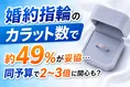 婚約指輪のカラット数選びで約49%が妥協経験！？