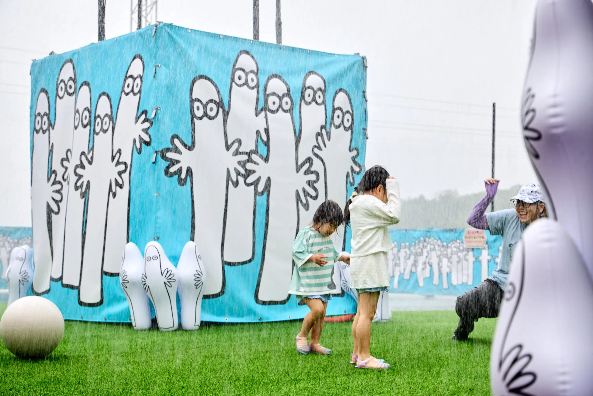 ムーミン谷での水遊びイベント