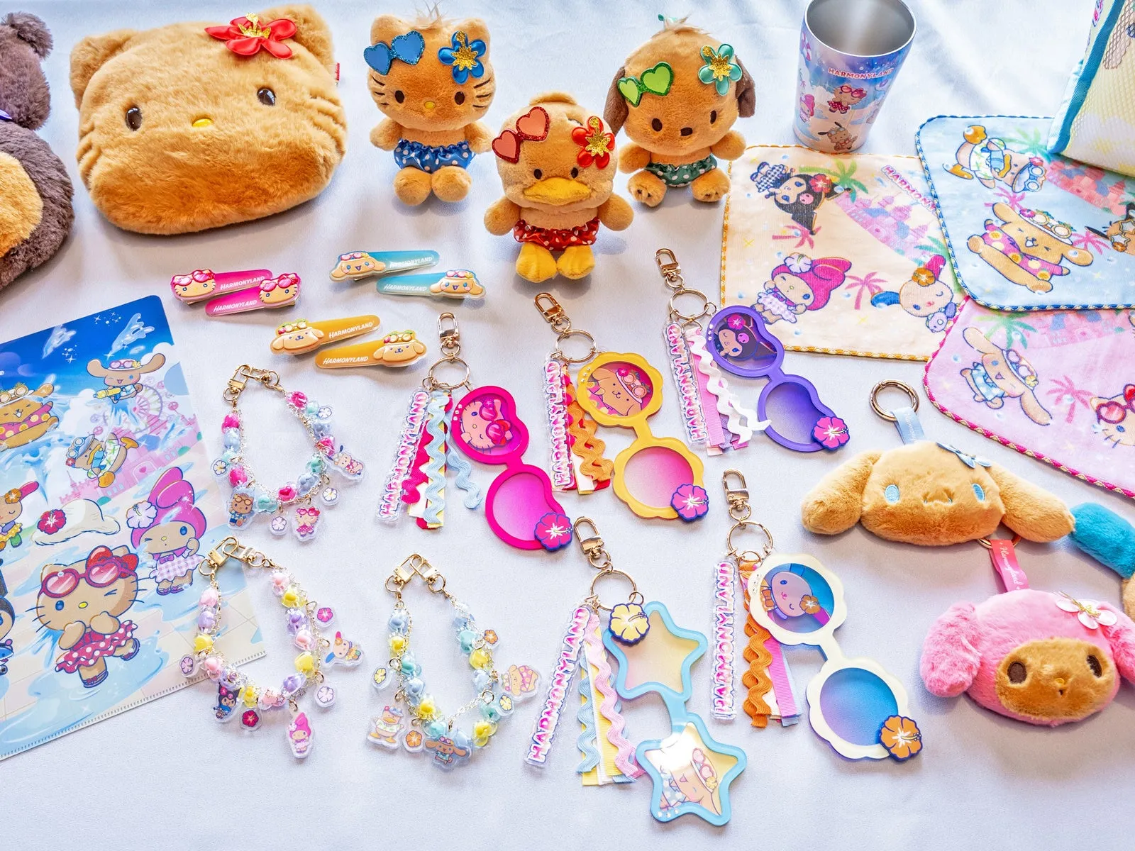 ハーモニーランドのキャラクターグッズ展示