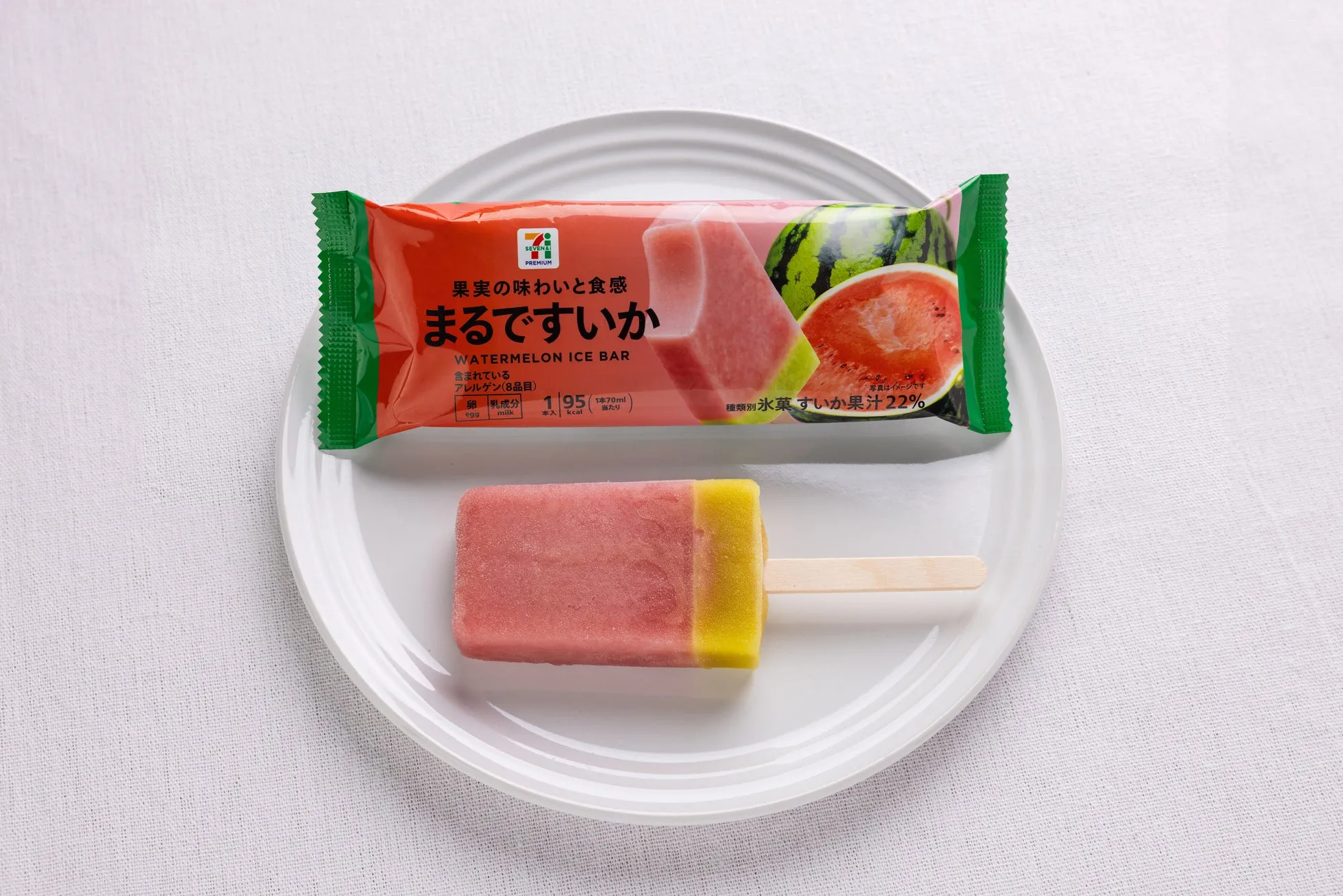 まるですいかアイスとパッケージ