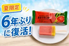 6年ぶりに復活「セブンプレミアム まるですいか」アイスが新登場！ツートンカラーとシャリシャリ食感が魅力