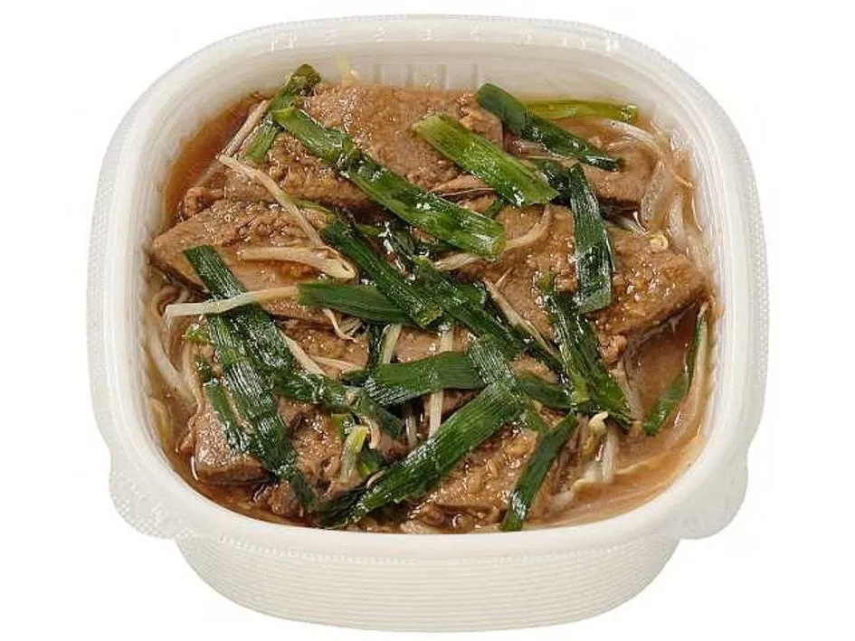 北海道産豚レバー使用のレバニラ丼