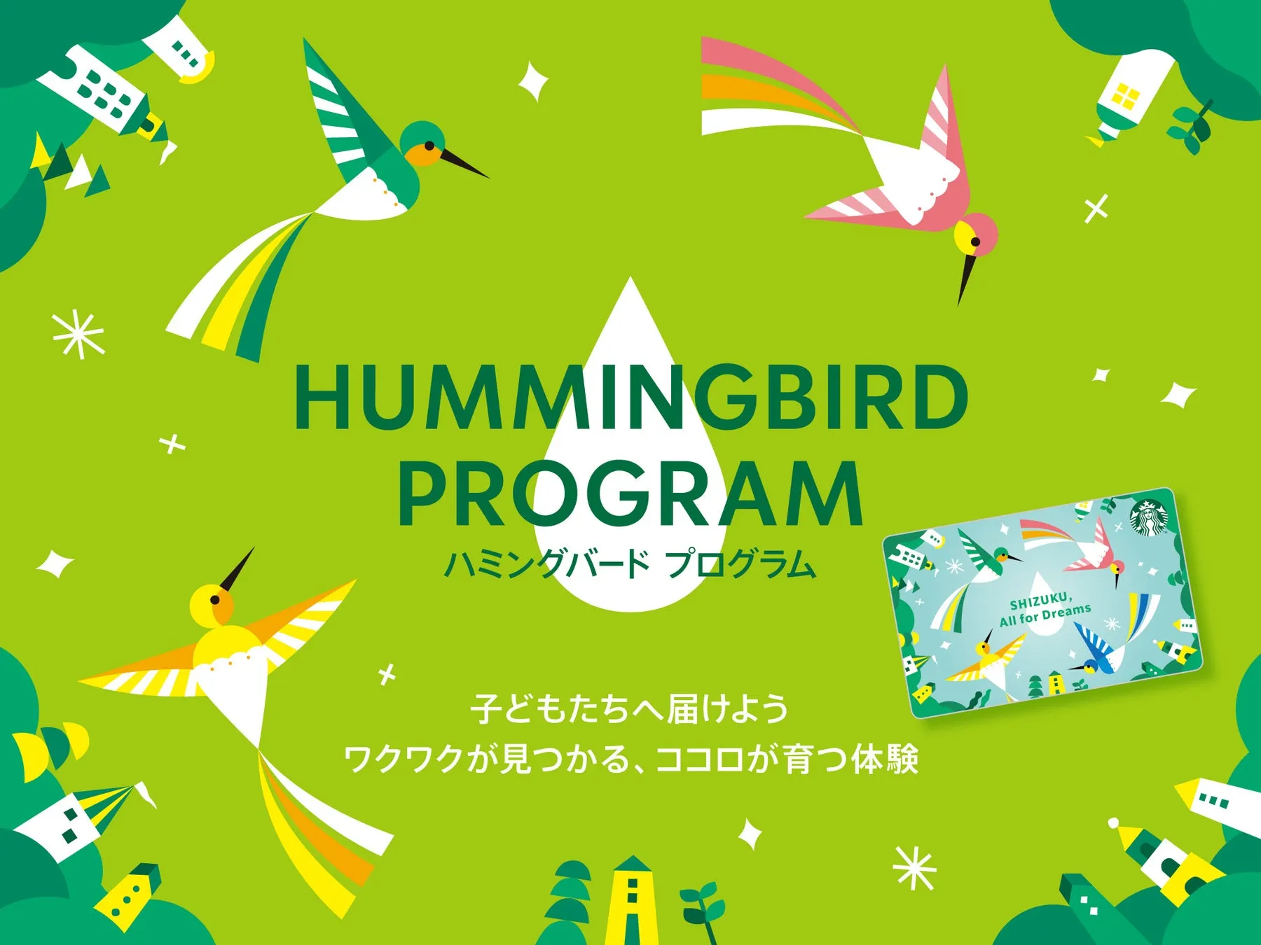 ハミングバードプログラムのカラフルなデザイン画像