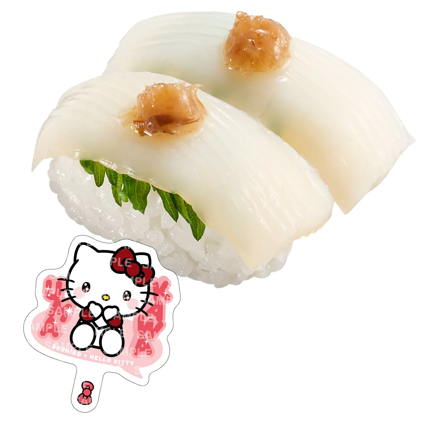 ハローキティとイカ寿司のコラボレーション