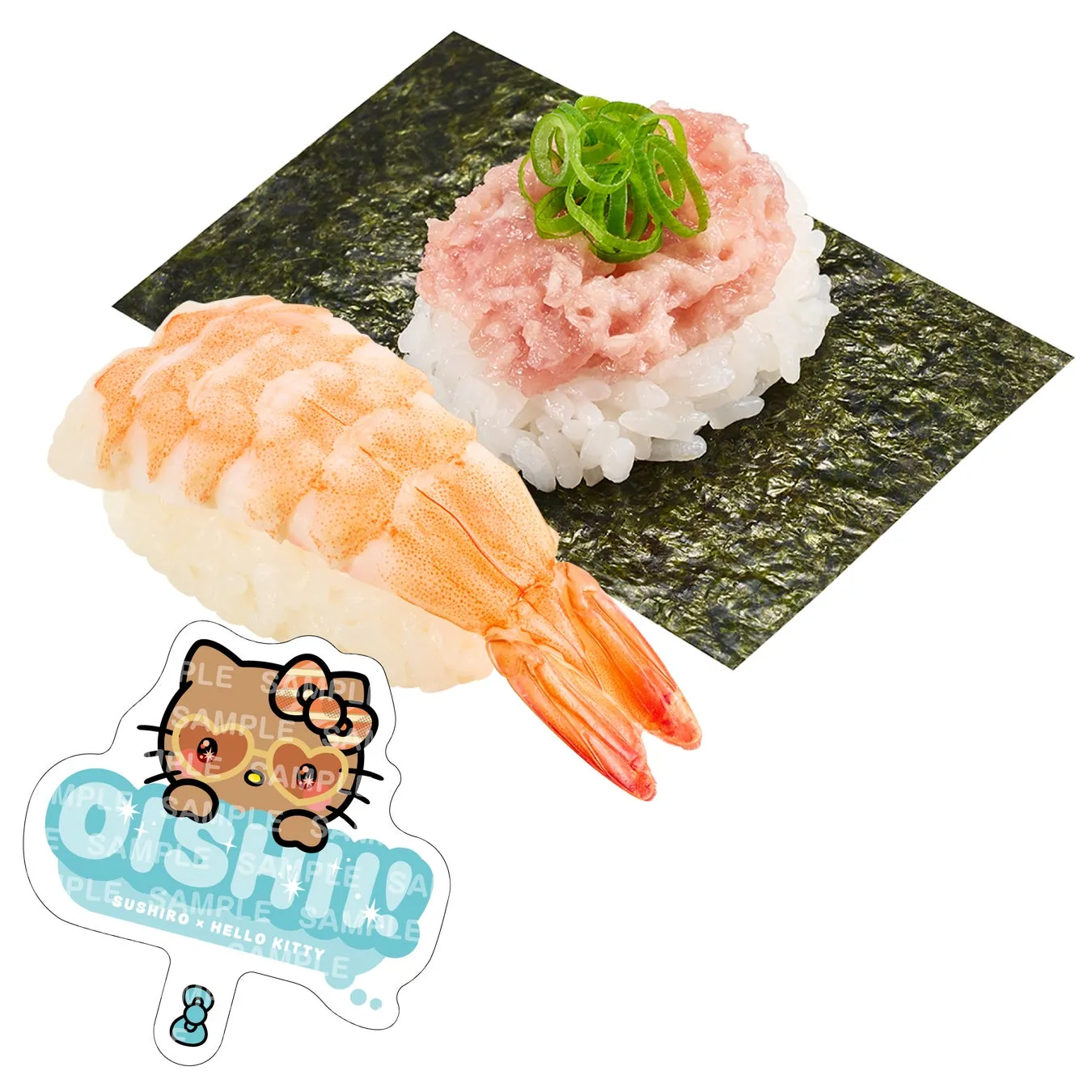 スシローとハローキティのコラボ寿司セット
