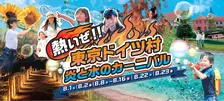 東京ドイツ村の8月は「炎と水のカーニバル」昼夜で楽しむ夏イベント！