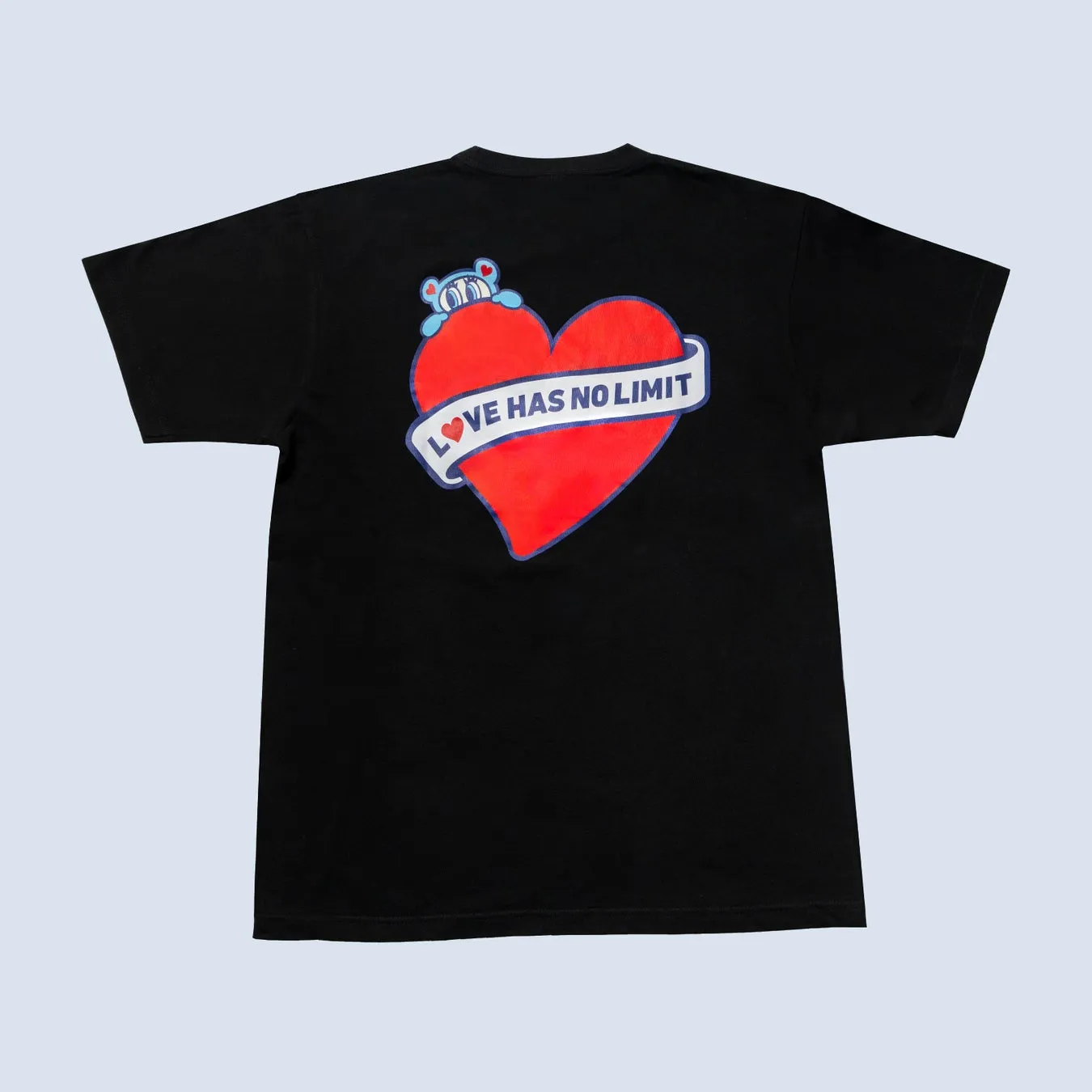 LOVE HAS NO LIMITとANGEL BLUEのコラボTシャツ裏