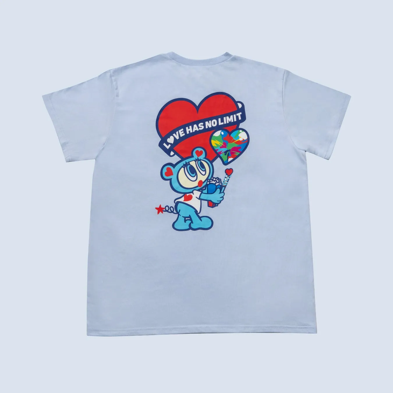 LOVE HAS NO LIMITとANGEL BLUEのコラボTシャツ裏