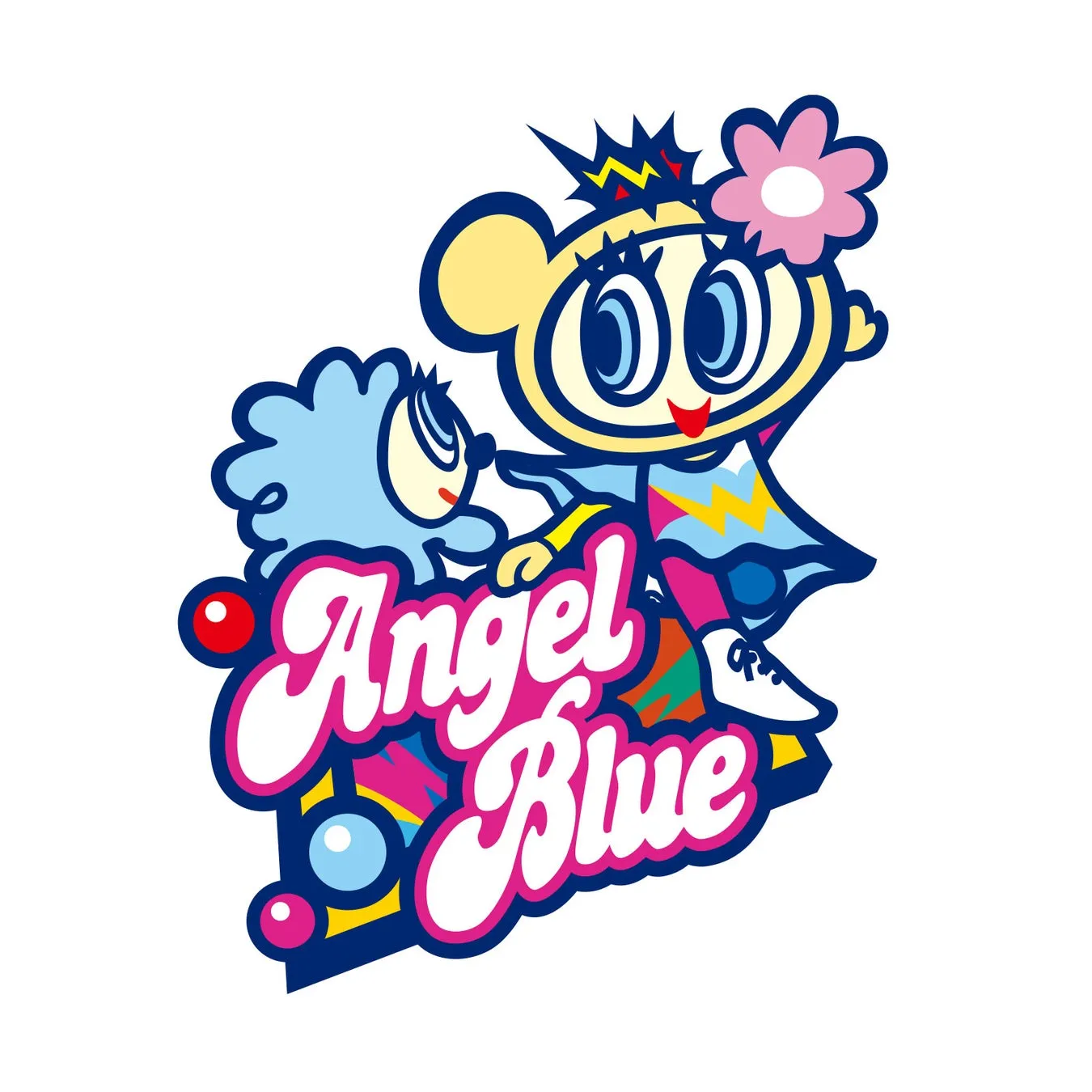 ANGEL BLUEコラボロゴ
