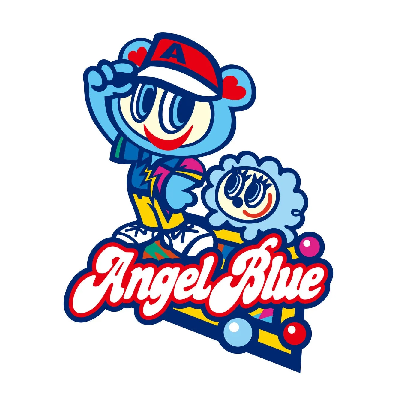 ANGEL BLUEコラボロゴ